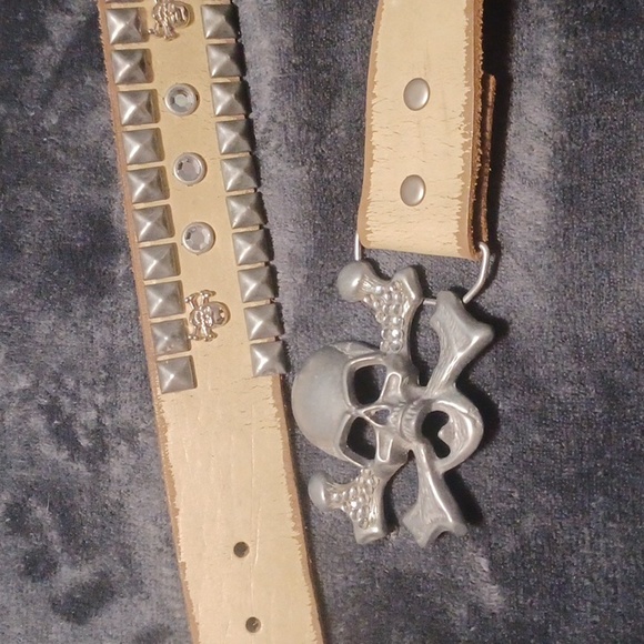 Red Accessories - Leather Bling Pirate Belt